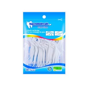 HouChanges Floss Sticks Dental Floss Picks Complete Clean,2 in 1 Dental Toothpick Polyethylene Resistant Dental, Cardamom（30Pcs）