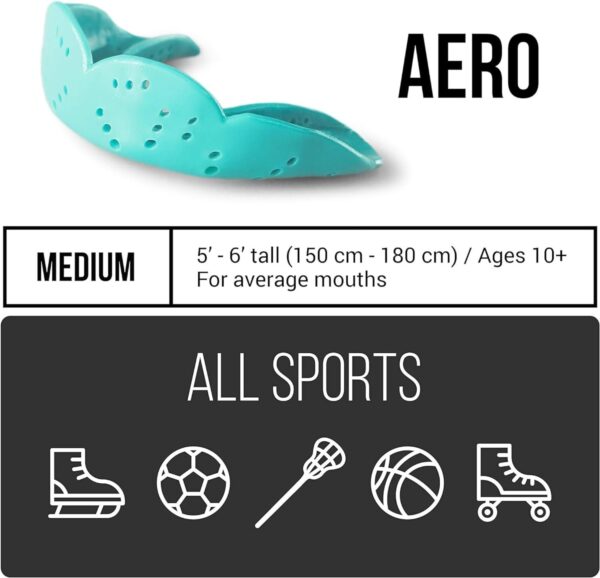 SISU 1.6 Next Gen Aero Mouth Guard, Snow White - Image 2