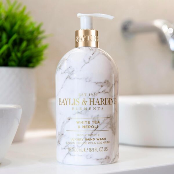 Baylis & Harding Elements White Tea & Neroli Hand Wash, 500 ml (Pack of 3) - Vegan Friendly - Image 2