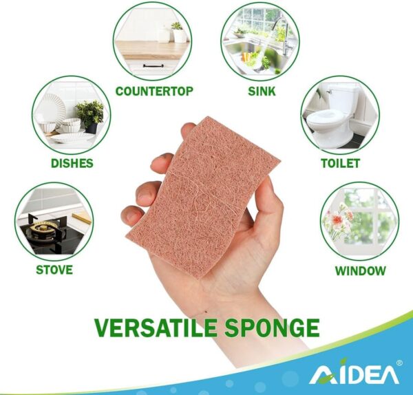 AIDEA Non-Scratch Scrub Sponge-12Count, Cellulose Sponges for Dishes - Image 5