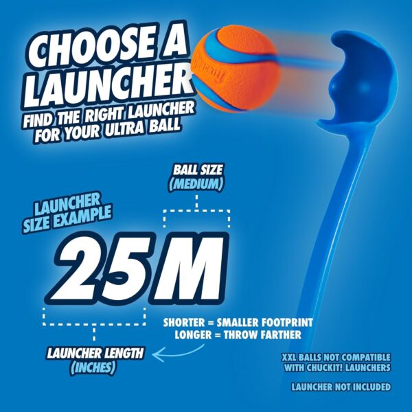 ChuckIt! Ultra Ball Dog Toy, Durable High Bounce Floating Rubber Dog Ball, Launcher Compatible Toy For Dogs, Medium (Pack of 2) - Image 3