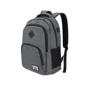 YAMTION Backpack 17.3 Inch Waterproof Business Backpack with USB Charging for University | School